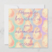 Katoenen snoep sterstof perzik blauwgroen paarse p (Achterkant)