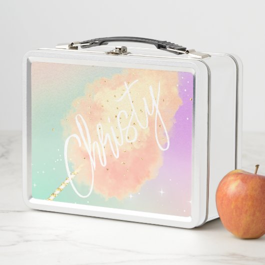 Katoenen snoep sterstof perzik blauwgroen paarse p (In situ)