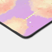 Katoenen snoep sterstof perzik blauwgroen paarse p bureaumat (Hoek)