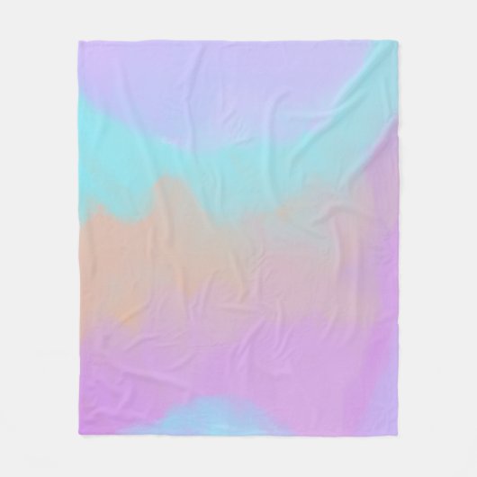 Katoenen Snoep Swirl Digitale Print Fleece Deken (Voorkant)