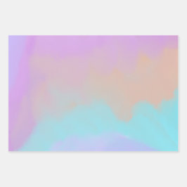 Katoenen Snoep Swirl Digitale Print Inpakpapier Vel
