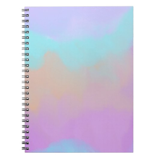 Katoenen Snoep Swirl Digitale Print Notitieboek (Voorkant)