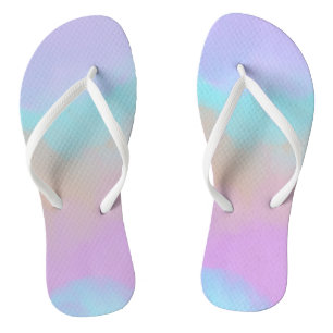 Katoenen Snoep Swirl Digitale Print Teenslippers