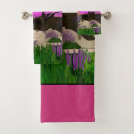 Katoenen Snoep Trees Abstract Kunst Bad Handdoek