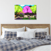 Katoenen Snoep Trees Abstract Kunst Canvas Afdruk (Insitu (Slaapkamer))