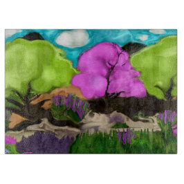 Katoenen Snoep Trees Abstract Kunst Snijplank