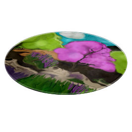 Katoenen Snoep Trees Abstract Kunst Snijplank