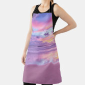 Katoenen snoep zonsopgang: strand uitzicht. schort (Insitu)