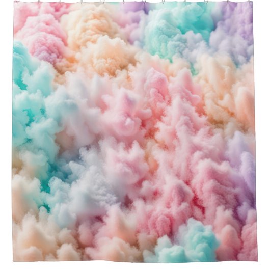 Katoenen Snoepjes pluche Douchegordijn (Voorkant)