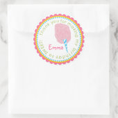 Katoenen Snoepjes stickers- Hot Colors Ronde Sticker (Tas)