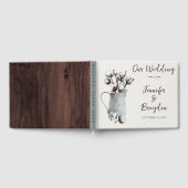 Katoenen stengels in pitcher bruiloft gastenboek (Volledig)