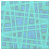 Katoenen stof Blue Wave Zig Zag Print Patroon (Close Up)