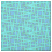 Katoenen stof Blue Wave Zig Zag Print Patroon (Swatch)