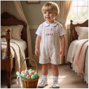 Katoenen Stof met Vintage Mauve Mint Print