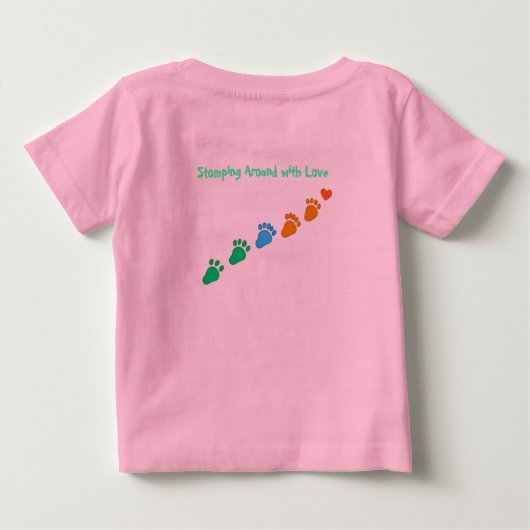 Katoenen T-shirt - Dinosaurus Pret (Achterkant)