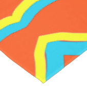 Katoenen tafelkleed, een veelkleurig weefselpatroo tafelkleed (Gekanteld)