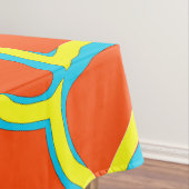 Katoenen tafelkleed, een veelkleurig weefselpatroo tafelkleed (Voorbeeld)