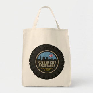 Katoenen tas met Rubber City Resistance logo