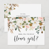 Katoenen van de Magnolia van de waterverf Slinger Briefkaart (Voorkant / Achterkant)