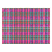 Katoenen Vintage Structuur | Roze Buffalo Plaid Tafelkleed (Voorkant (Horizontaal))
