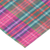Katoenen Vintage Structuur | Roze Buffalo Plaid Tafelkleed (Gekanteld)