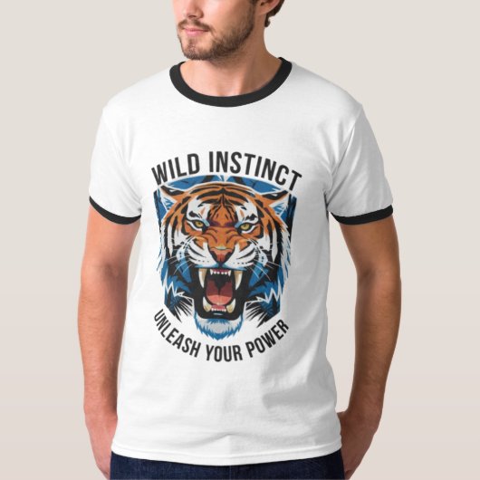 Katoenen witte T-shirt met print  (Voorkant)