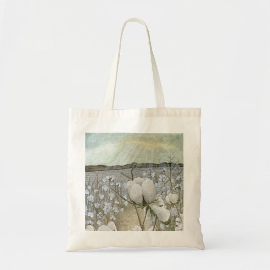 Katoenen zonsondergang tote bag (Voorkant)