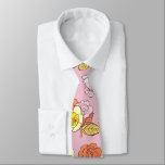 katoenhoudend esthetisch Roze flespatroon Stropdas<br><div class="desc">katoenkern Aesthetische roze flesjes Stropdas</div>