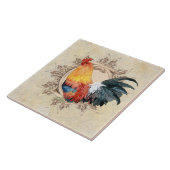 katoenhoudend Rustic Rooster Kitchen Decor Tegeltje (Zijkant)