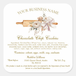 Katoenlabel Startbakkerij-onderdelen sticker