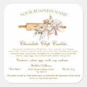 Katoenlabel Startbakkerij-onderdelen sticker (Voorkant)