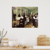 Katoenmarkt in New Orleans door Edgar Degas Poster (Keuken)