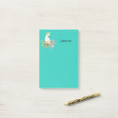Katoenparkiet Persoonlijk Post-it® Notes (Op bureau)