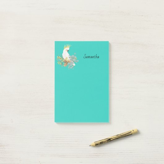 Katoenparkiet Persoonlijk Post-it® Notes (Op bureau)