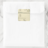 Katoenproducten Vierkante Sticker (Tas)