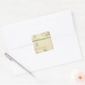 Katoenproducten Vierkante Sticker (Envelop)