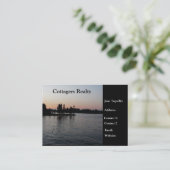 Katoenreaal onroerend goed visitekaartje (Staand voorkant)