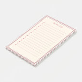 Katoenruitpatroon Takenlijst Post-it® Notes (Schuin)