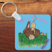 katoenstaart sleutelhanger (Voorkant)