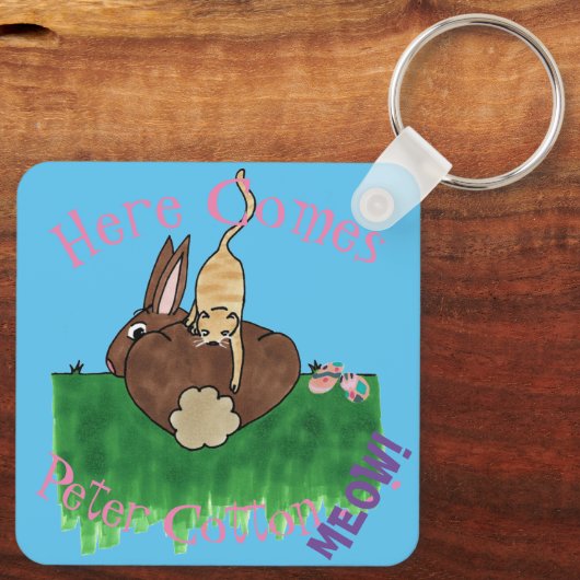 katoenstaart sleutelhanger (Achterkant)