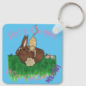 katoenstaart sleutelhanger (Achterkant)