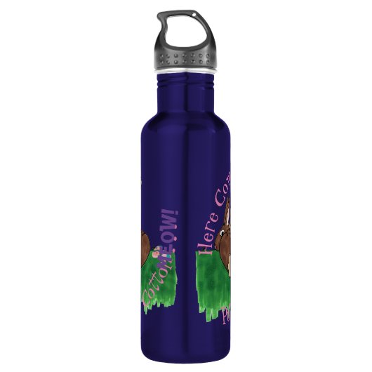 katoenstaart waterfles  (Achterkant)