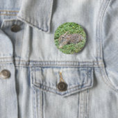 katoenstaartkonijn ronde button 5,7 cm (In situ)