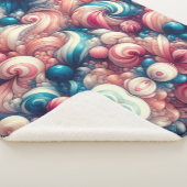 Katoensuiker Bubble Gum Sherpa Deken (3/4)