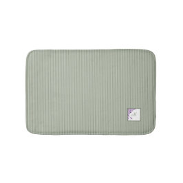 Katoentsenbandje Paarse Floral Script Monogram Badmat