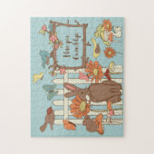  katoenvogels en dieren op maat legpuzzel (Verticaal)