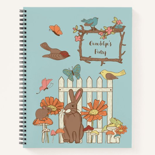 katoenvogels en dieren op maat notitieboek (Voorkant)