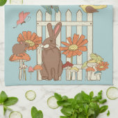  katoenvogels en dieren op maat theedoek (Gevouwen)