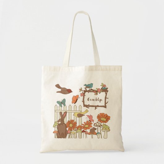  katoenvogels en dieren op maat tote bag (Voorkant)