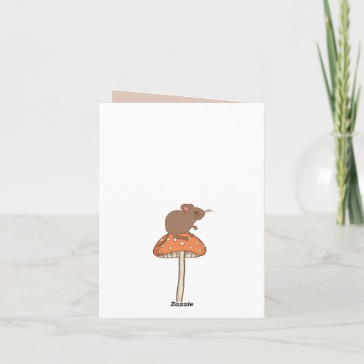  katoenvogels en dieren van de geboorte kaart (Achterkant)